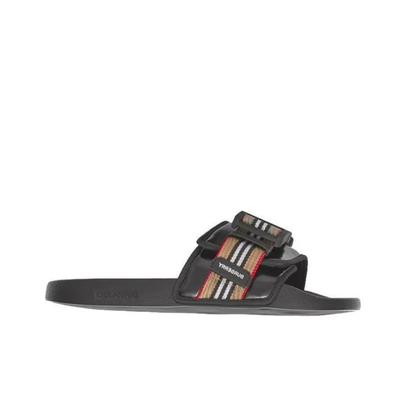 Burberry Fastener Slides Icon Stripe