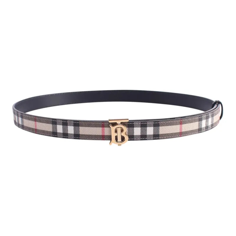 Burberry Unisex Leather Belt