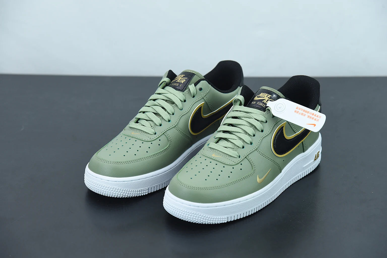 Air Force 1 Low '07 LV8 Double Swoosh Olive Gold Black