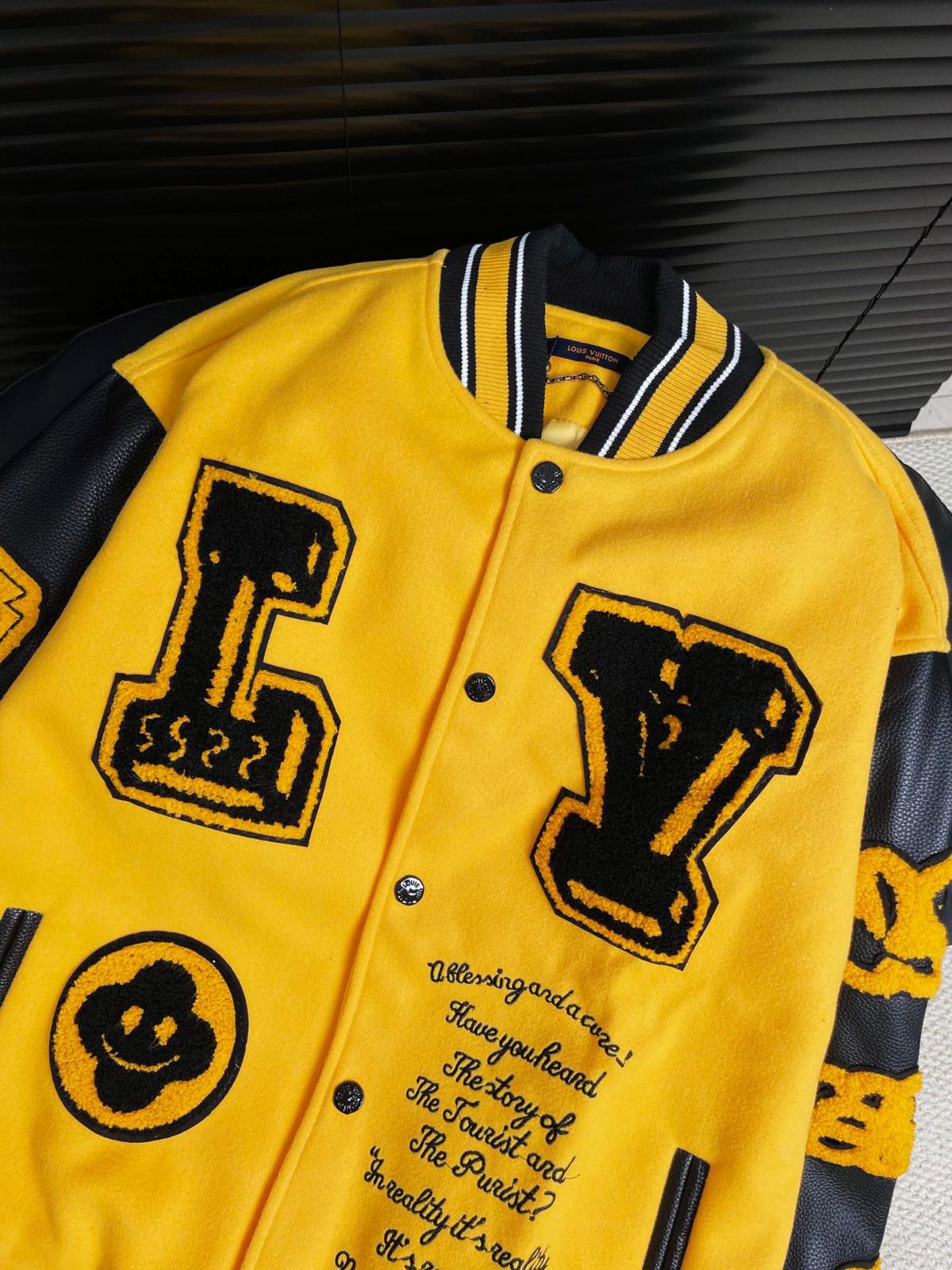 Louis Vuitton Yellow Varsity Jacket