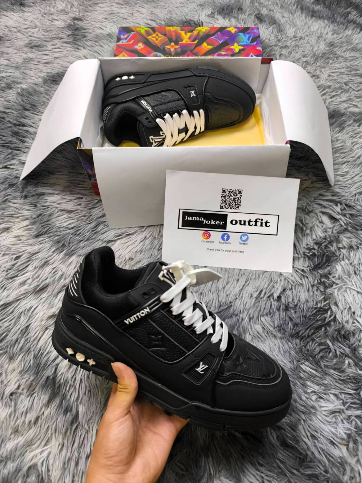 Louis Vuitton Trainer Black