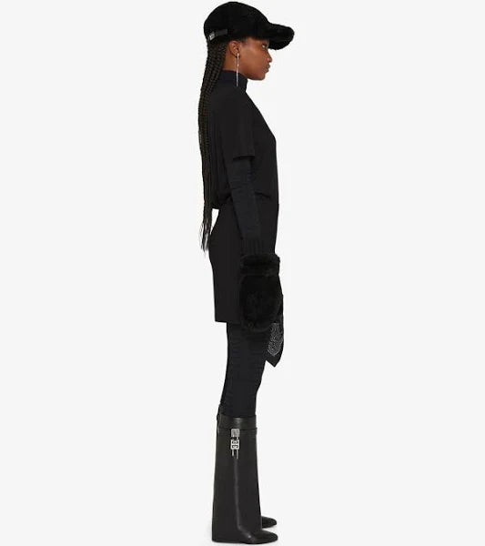 Givenchy Women's Shark Lock Leather Knee-high Boots