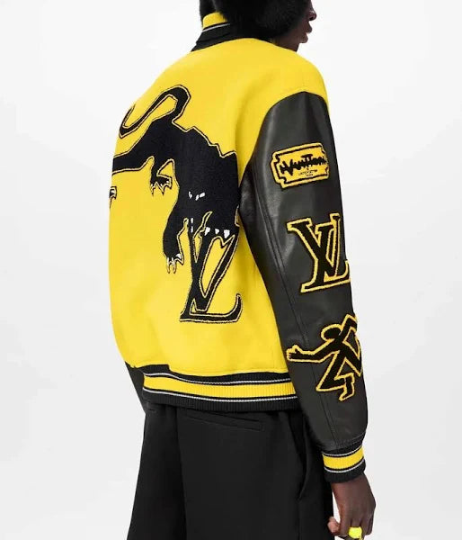 Louis Vuitton Yellow Varsity Jacket