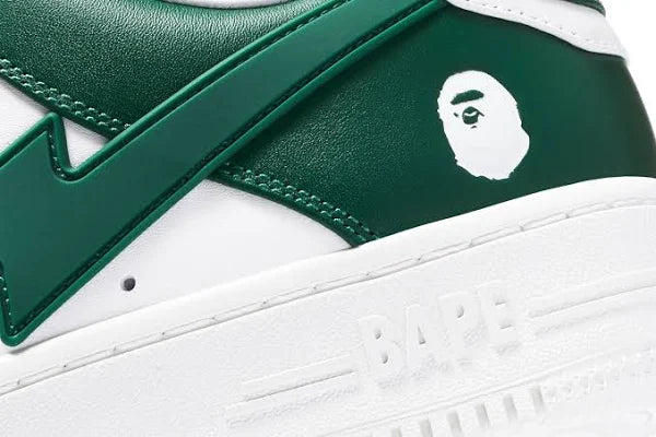 BAPE Green White Sta OS Sneakers